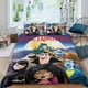 thumbnail image 2 of Hotel Transylvania Conjunto de sábanas temático, trío de piezas, cómodo y amigable con la piel, diseño único, regalo de decoración para el hogar para familiares, amigos y fans,173cm *218cm, 2 of 6