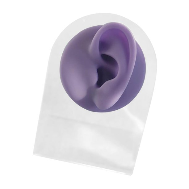 Modelo de oreja Zulema Simulación suave artificial para Práctica de Púrpura izquierda