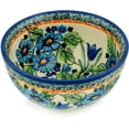 thumbnail image 1 of Polish Pottery 5½-inch Bowl (Evangeline Theme) Signature UNIKAT Hand Painted in Boleslawiec, Poland + Certificate of Authenticity, 1 of 6