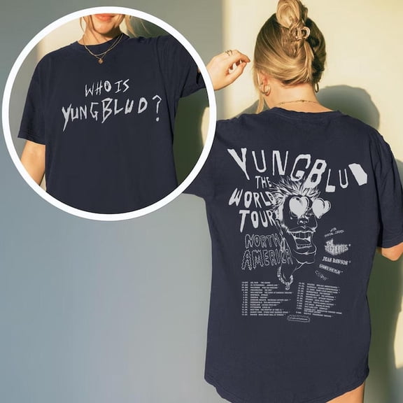 YUNG BLUD Inspired Tour 2026 Shirt, Alternative Punk Rock Fan Tee, Vintage Concert Style Graphic T-Shirt Multi