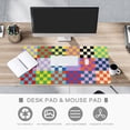 thumbnail image 6 of Checkered Desk Mat, Large Mouse Pad for Desk, Anti-Slip Waterproof Big Mousepad, Cute DeskMatt for Desktop, Keyboard Mat for Computer Desktop (Retro Checkered), 6 of 14