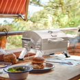 thumbnail image 5 of Stainless Steel Portable Grill with Two Handles and Travel Locks, Tabletop Propane Gas Grill with Folding Legs, 10000 BTU, for Picnic Cookout, GT2001, Silver, 5 of 9