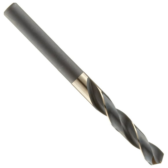 Precision Twist R56CO Cobalt Steel Reduced Shank Drill Bit, Black and Bronze Oxide Finish, 1/2" Reduced Shank, 118 Degree Split Point, 59/64"