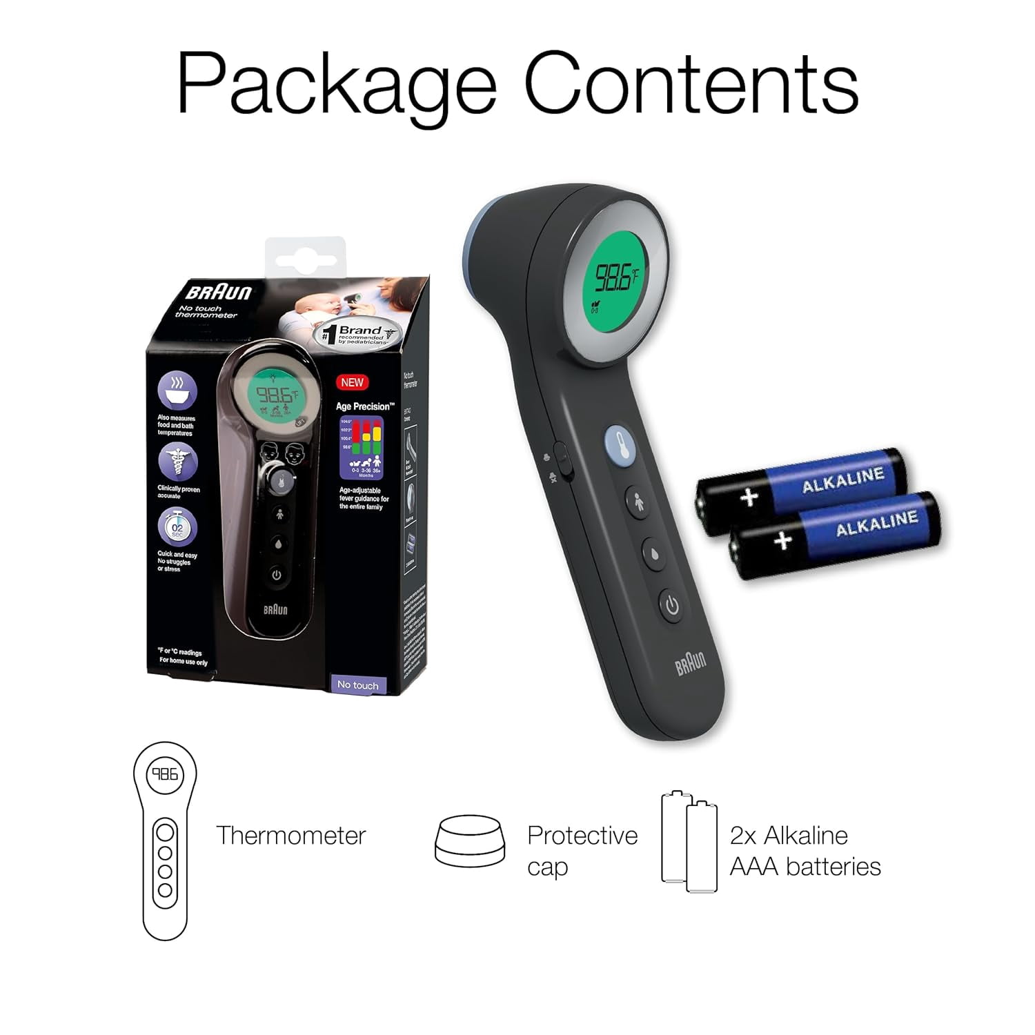 Braun Sensian 7 Forehead 3-in-1 Non-Contact Infrared Thermometer