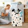 thumbnail image 6 of Spot Pattern Foldable Laundry Hamper 12.6x11x22.7in with Handles for Bathroom Bedroom Storage, 6 of 7