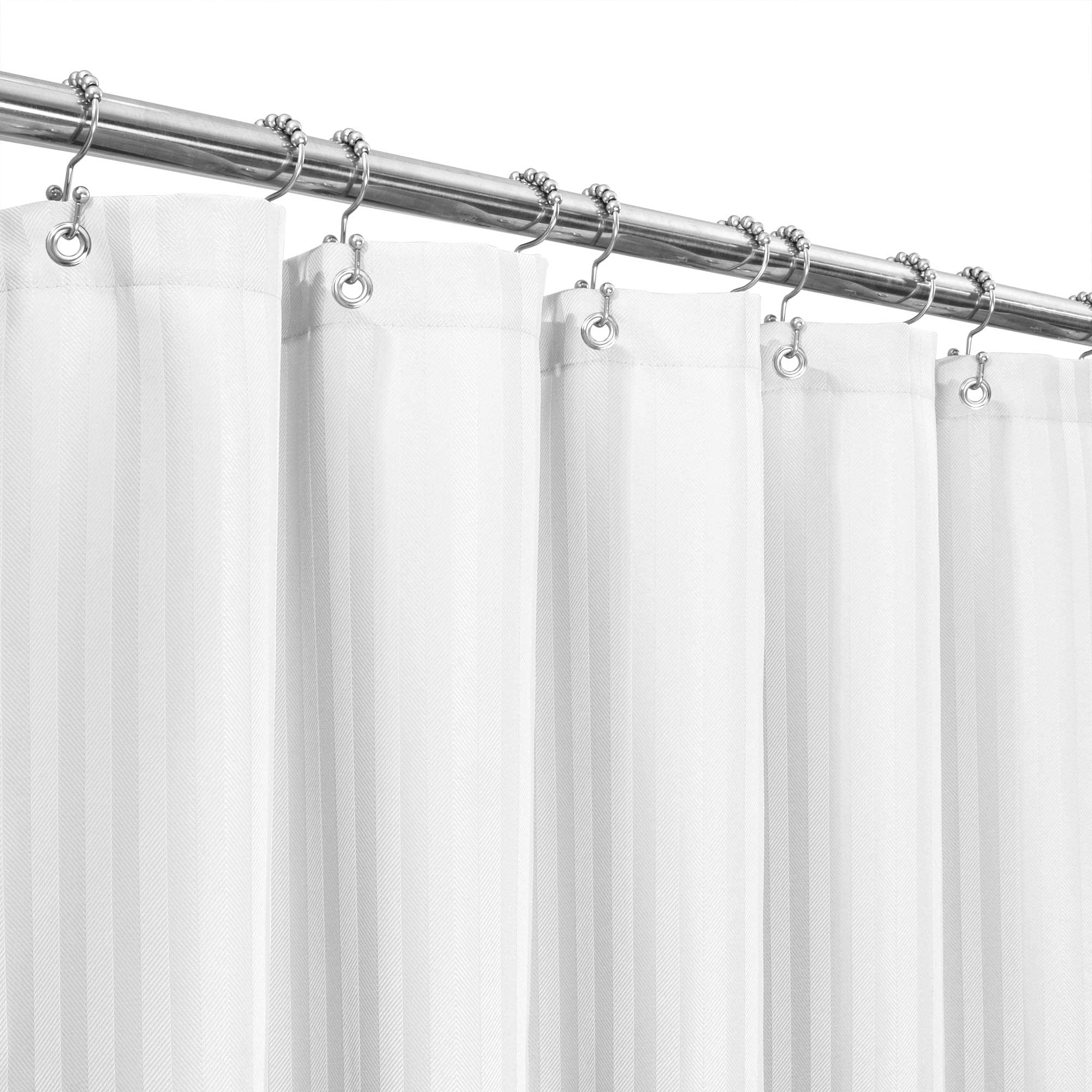 Extra Long Shower Curtain With 84 Inch, Extra Wide Shower Curtain Rod