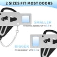 thumbnail image 6 of Portable Door Lock for Hotel & Travel Security - Universal Interior Jam Lock, Black Add-On Protection for Apartment, Dorm & Bedroom Doors, 6 of 8