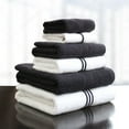 thumbnail image 1 of George & Jimmy 100% Cotton Luxury Towel Combo Set 6 Pieces Premium Towel Set 2 Bath Towels, 2 Hand Towels, 2 Wash Cloth Black Color, 1 of 3