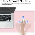 thumbnail image 6 of Gaming Mouse Pad XXL XL Large Mouse Pad Mat Long Extended Mousepad Desk Pad Non-Slip Rubber Mice Pads Stitched Edges Thin Pad (Pink-35.4 * 15.7), 6 of 6