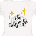 thumbnail image 4 of Inktastic Oh Holy Night Christmas Nativity with Yellow Stars Boys or Girls Long Sleeve Baby Bodysuit, 4 of 5
