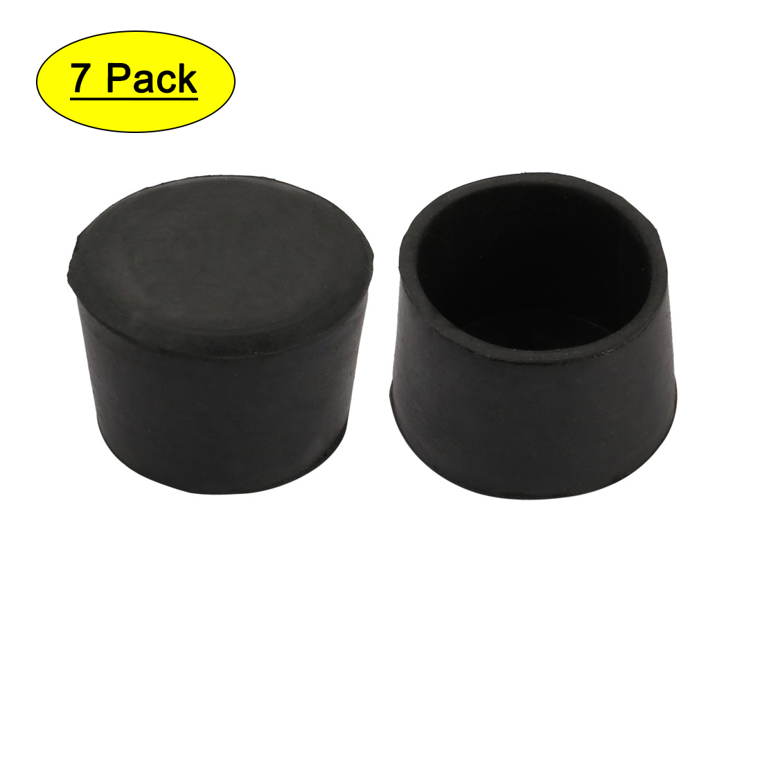 2pcs Furniture Desk Chair Fitting Round Rubber Leg Tip Cap 40mm Inner