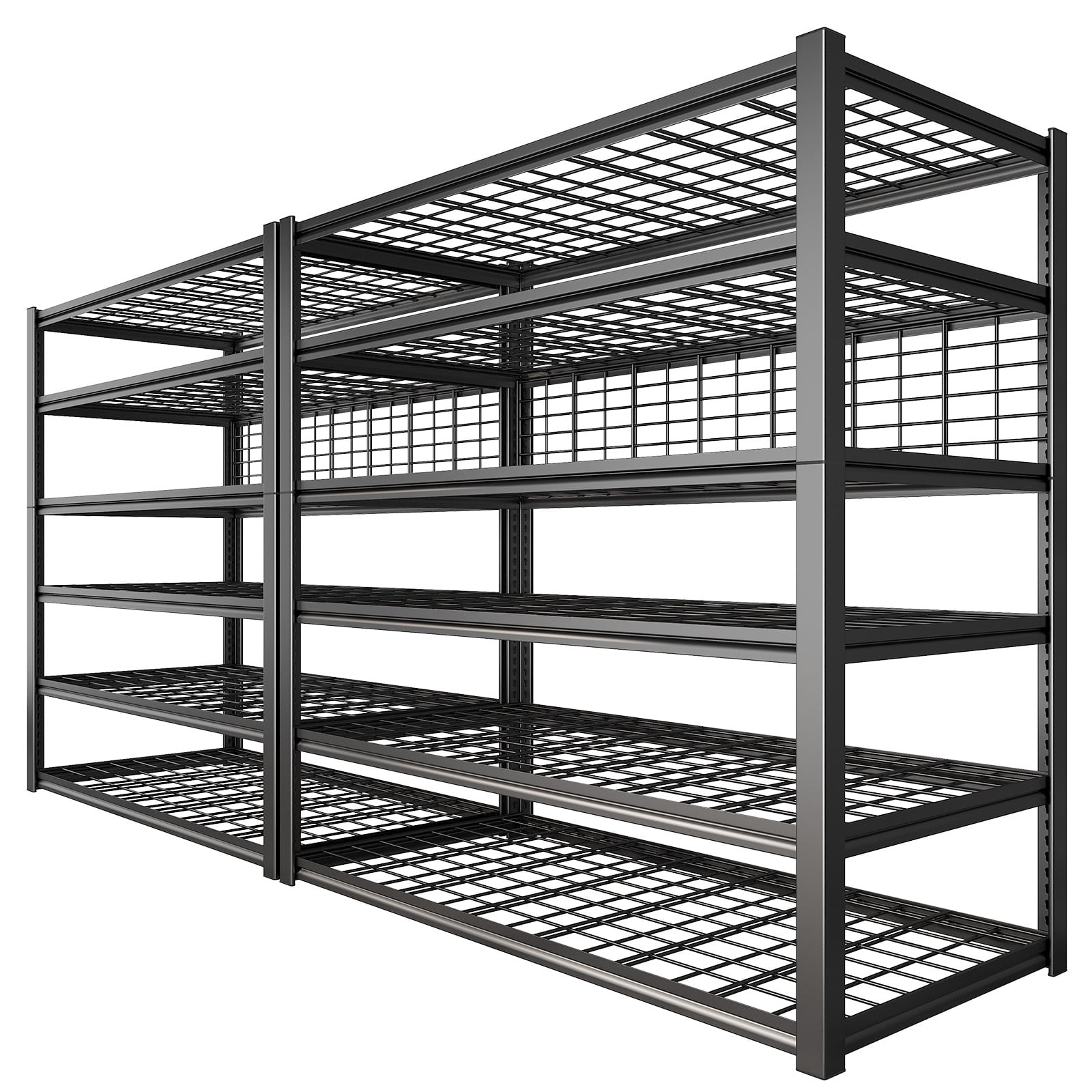 84" H Garage Shelving 6-Tier Storage Shelves Heavy Duty Loads 3500LBS Adjustable Metal Shelving