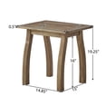 thumbnail image 6 of Christopher Knight Home Outdoor Accent Side Table, Acacia Wood End Table with Curved Legs, Natural, 6 of 8