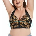 thumbnail image 5 of Hfnxid Women Plus Size Bras no Wire,Women Leopard-Print Front Buckles Underwear No Steel Close Bra1PC, 5 of 8