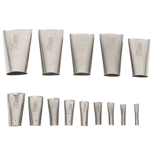 14pcs Caulking Nozzle Applicator 45 Degree Professional Stainless Steel Caulking Finisher Kit for Bathrooms Kitchens