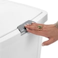 thumbnail image 6 of Sterilite 13 Gallon TouchTop Wastebasket w/Titanium Latch, White (12 Pack), 6 of 9