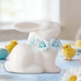 thumbnail image 6 of Japceit Easter Ceramic Rabbit Decor, Cute Bunny Sculpture for Table and Shelf Display, Artistic Ornament for Living Room, Office, and Gift for Birthday, Holiday, Home, 6 of 6