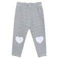 thumbnail image 2 of Loopsun Toddler Girls Leggings 0 to 8 Years Heart Patches Elastic Waist Thin Casual Pants, 2 of 4