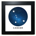 thumbnail image 1 of Cancer Constellation Zodiac Sign Black Square Frame Picture Wall Tabletop, 1 of 3