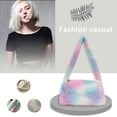 thumbnail image 2 of Vintage Female Shoulder Underarm Bag Animal Pattern Plush Portable Mini Purses, 2 of 8