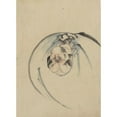 thumbnail image 2 of Katsushika Hokusai 14x18 Gold Ornate Wood Frame and Double Matted Museum Art Print Titled - Hotei, the God of Good Fortune, One of the Seven Lucky Gods, Facing Front with His Head Resting on, 2 of 4