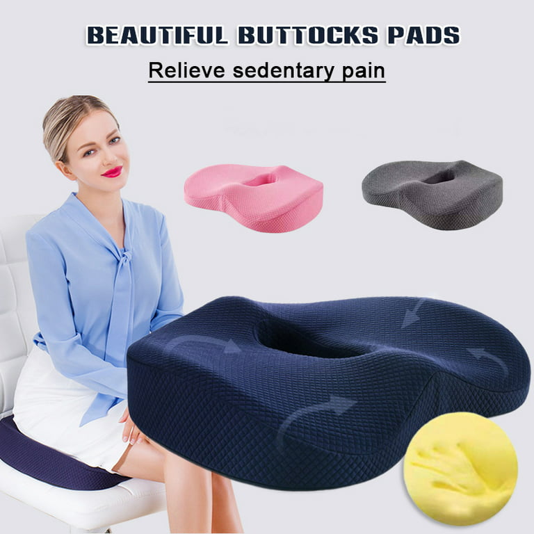 Premium Soft Hip Support Pillow Memory Foam Massage Chair Mat for Home 