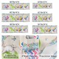 thumbnail image 2 of Valance Curtains for Kitchen Windows Easter Rabbit Egg Flower Butterfly Rod Pocket Valance Retro Linen Blue Checkered Short Window Curtain Topper for Bedroom Living Room Bathroom 42x12in,1&nbsp;Panel, 2 of 9
