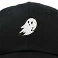 thumbnail image 2 of DALIX Ghost Embroidery Dad Hat Baseball Cap Cute Halloween in Black, 2 of 6