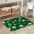 thumbnail image 2 of JOOCAR Non Slip Flannel Polyester Floor Mat With Clover Pattern For Bathroom Kitchen Bedroom Decor 16x24 inch, 2 of 5