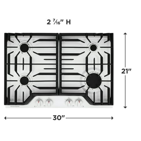 Frigidaire - 30" Built-In Gas Cooktop - White