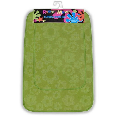 Flower Power 2pc Bath Rug Set 15"x24" & 20"x30