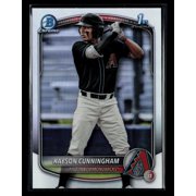 2025 Bowman Draft Chrome Refractor #BDC-84 Kayson Cunningham Topps Arizona Diamondbacks Baseball Card Arizona Diamondbacks MLB Baseball Trading Card