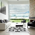 thumbnail image 7 of Ahgly Company Machine Washable Indoor Rectangle Transitional White Smoke Area Rugs, 8' x 10', 7 of 7