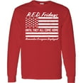 thumbnail image 3 of Inktastic R.e.d. Fridays Until They Come Home Remember Everyone Deployed Long Sleeve T-Shirt, 3 of 5
