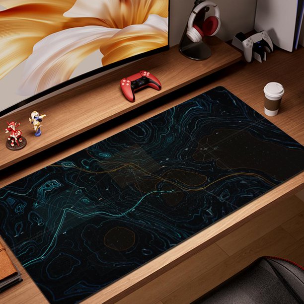 Alfombrilla de ratón HD con mapa de navegación Retro, alfombrilla de ratón grande, alfombra de escritorio de goma Natural, alfombrillas de escritorio para PC, alfombrillas de ratón de diseño