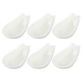 thumbnail image 1 of 6Pcs Ceramic Spoon Rest Ladle Spoon Holder Practical Utensils Holders (White), 1 of 9