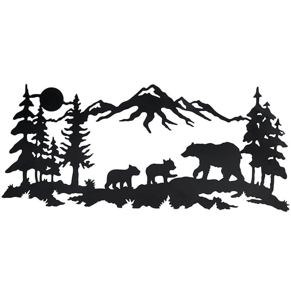 Woodland Animal Family Decor - Bear
