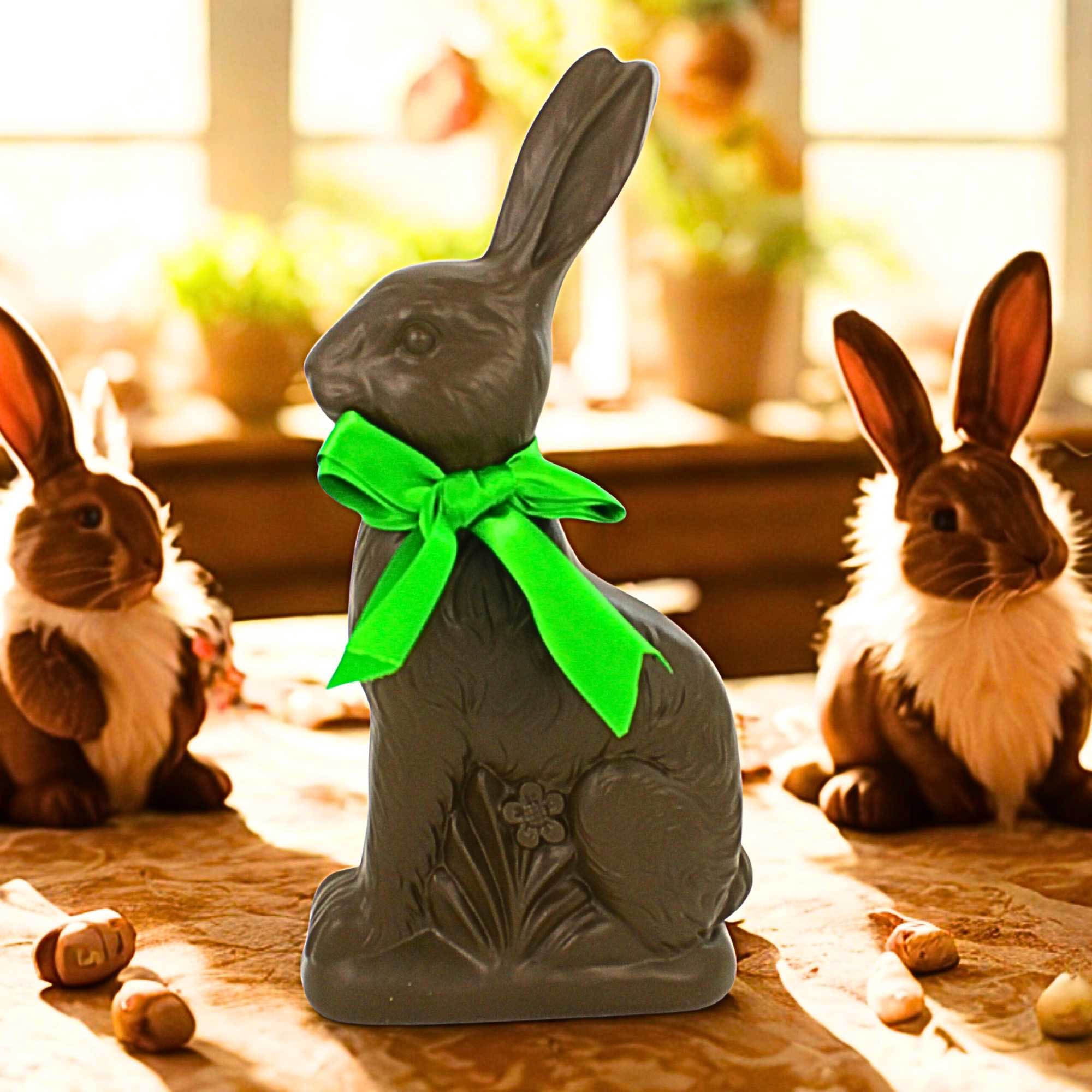 Raz Imports 14.00In Chocolate Bunny, Stone, Easter Weighted 4510170