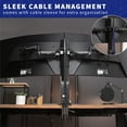 thumbnail image 2 of VIVO Single Motor Stand Up Desk Frame with Electric Dual Monitor Mount, 2 of 8