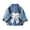 White, variant on Coerni Girls Denim Jackets Back Tulle Bow Long Sleeve Lapel Jean Coat Kids Cute Casual Jacket with Pockets School & Everyday