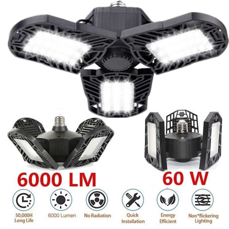 Motion-Activated Ceiling Light 6000 LM,E26/E27 Garage Light 60 W,High Power LED Light Bulb,LED Ceiling Light for Garage/Attic/Basement/Home/Stage Lighting BHYT Motion-Activated Ceiling Light 6000 LM,E26/E27 Garage Light 60 W,High Power LED Light Bulb,LED Ceiling Light for Garage/Attic/Basement/Home/Stage Lighting BHYT