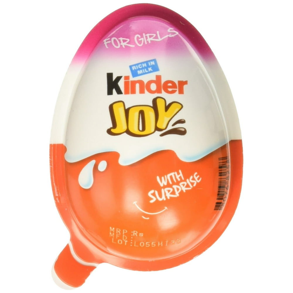 Chocolate Kinder Joy for Girls with Surprise Inside (12Pack) Walmart