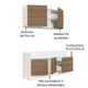 thumbnail image 4 of Cocina Integral Completa 150cm Glamy Madesa - Blanco/Marrón, 4 of 11