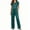 Green, variant on Womens Pajama Sets 2 Piece Silky Satin Pjs Set V Neck Short Sleeve Shirt Long Pant Lounge Sets with Pockets Sleepwear Set Wedding Party Honeymoon Vacation Postpartum