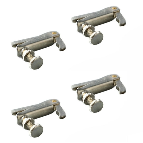 Violon Fine Tuner, 4 Pcs 1/2 Violon Fine Tuner Métal Violon Ajusteur de Corde Accessoire d'Instrument de Musique