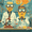 Crazy Scientists Experiment, variant on UXIEQU Famous Landmarks World Map Canvas Art 15.75x11.81 Inches