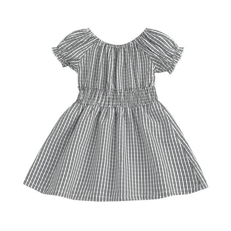 

Pimfylm Casual Dresses For Toddler Kids Toddler Baby Girls Dress Sleeveless Beach Butterfly Sundress 2023 Dark Gray 5-6 Years
