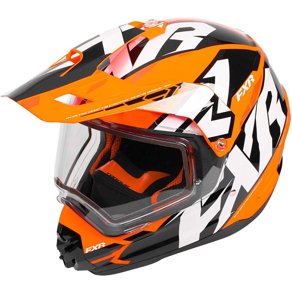 FXR Team FX1 Heated Helmet W/Electric Shield Lightweight Snowmobile