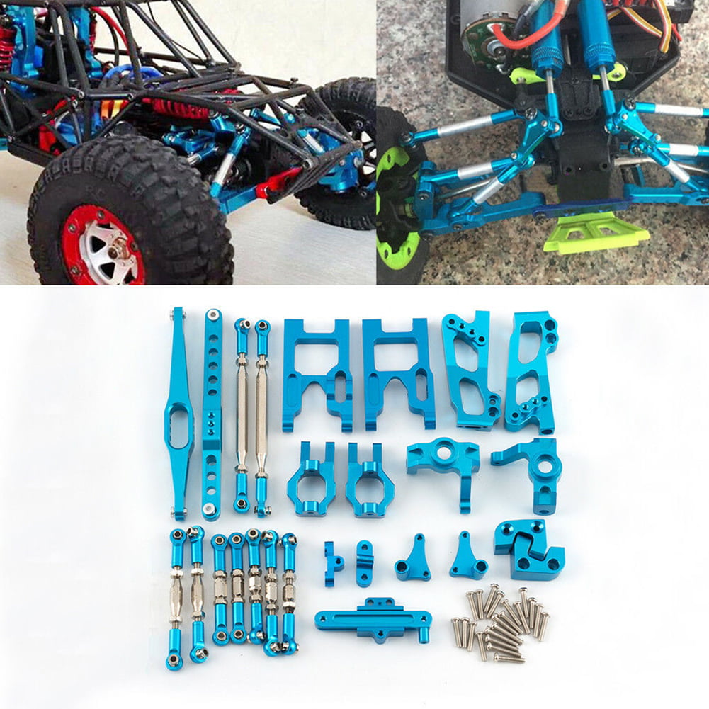 Aluminum metal DIY Up parts For RC 1/12 Wltoy 12428 12423  FEIYUE FY03 Car Blau
