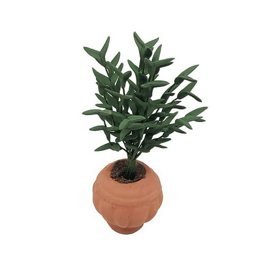 dfutuy Artificial 1/12 Dollhouse Flower Miniature Exquisite Green Plant Ornament Decor
